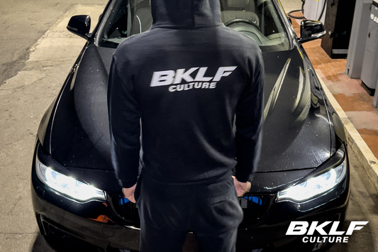 man wearing a bikelife hoodie