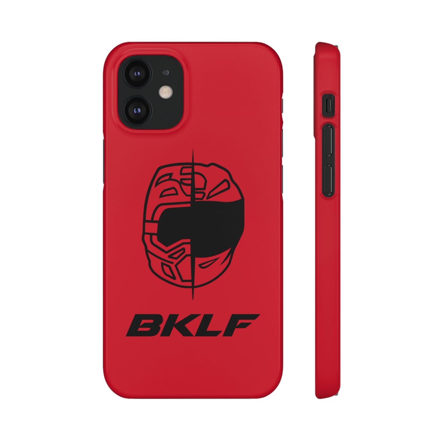 Bklf Culture Phone Case for iPhone 12 iPhone 12 Mini Dark Red