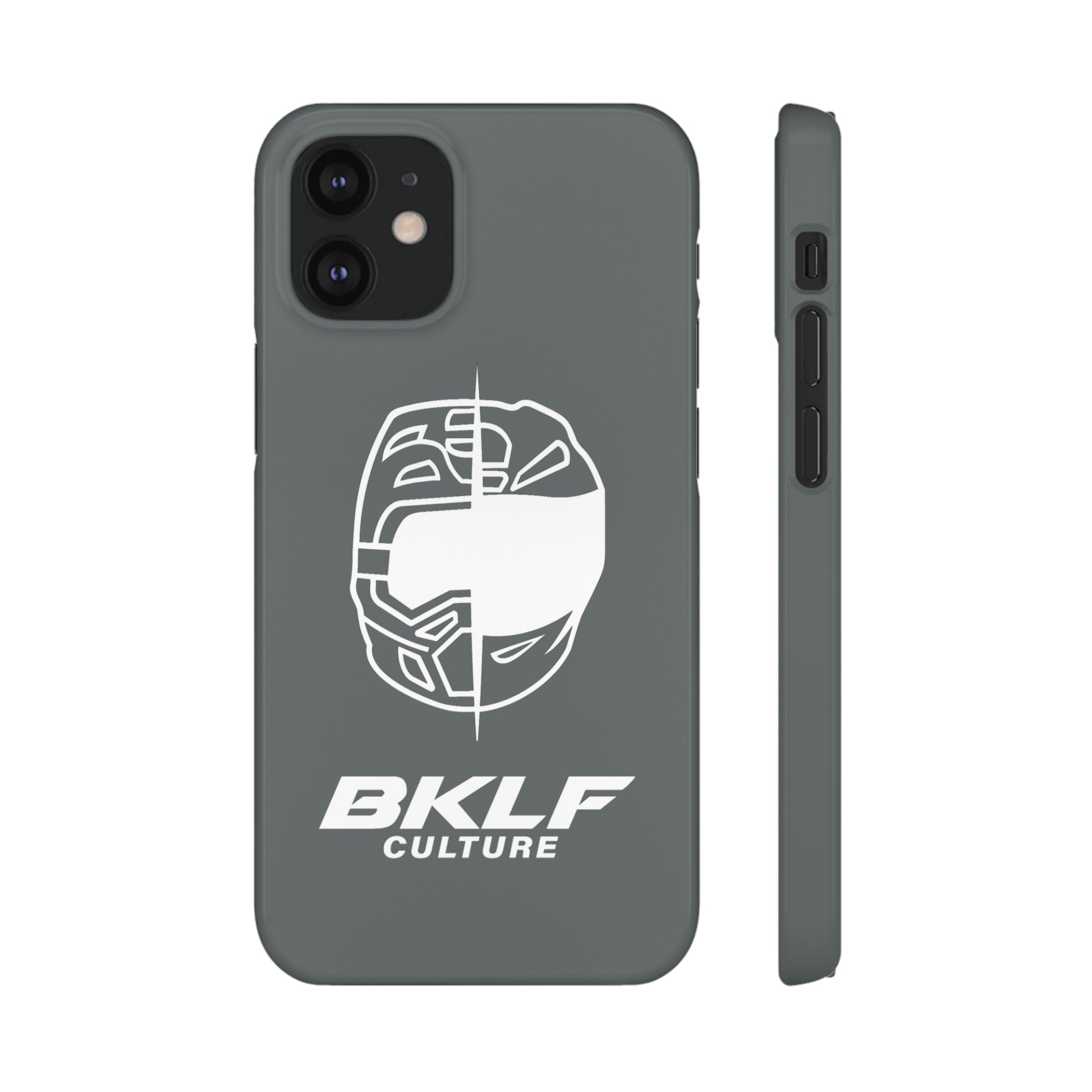 Bklf Culture Phone Case for iPhone 12 iPhone 12 Mini Dark Grey